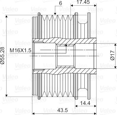 Valeo 588004 - Skriemulys, kintamosios srovės generatorius onlydrive.pro