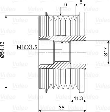 Valeo 588003 - Skriemulys, kintamosios srovės generatorius onlydrive.pro