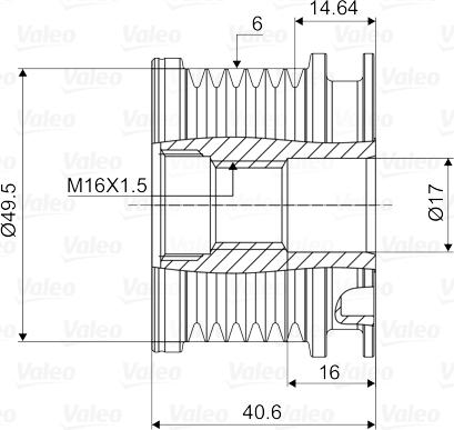 Valeo 588014 - Rihmaratas,generaator onlydrive.pro