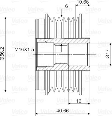 Valeo 588010 - Skriemulys, kintamosios srovės generatorius onlydrive.pro