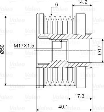 Valeo 588081 - Rihmaratas,generaator onlydrive.pro