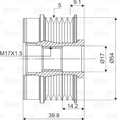 Valeo 588111 - Pulley, alternator, freewheel clutch onlydrive.pro