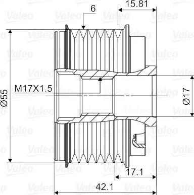 Valeo 588112 - Rihmaratas,generaator onlydrive.pro