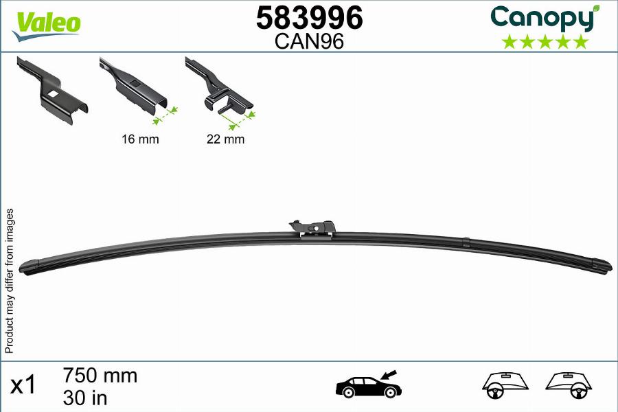 Valeo 583996 - Wiper Blade onlydrive.pro