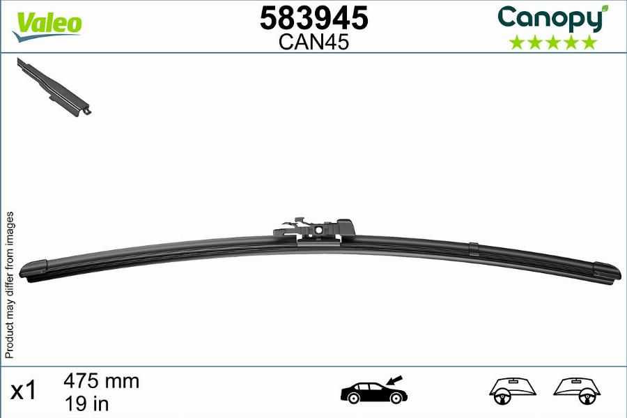 Valeo 583945 - Wiper Blade onlydrive.pro