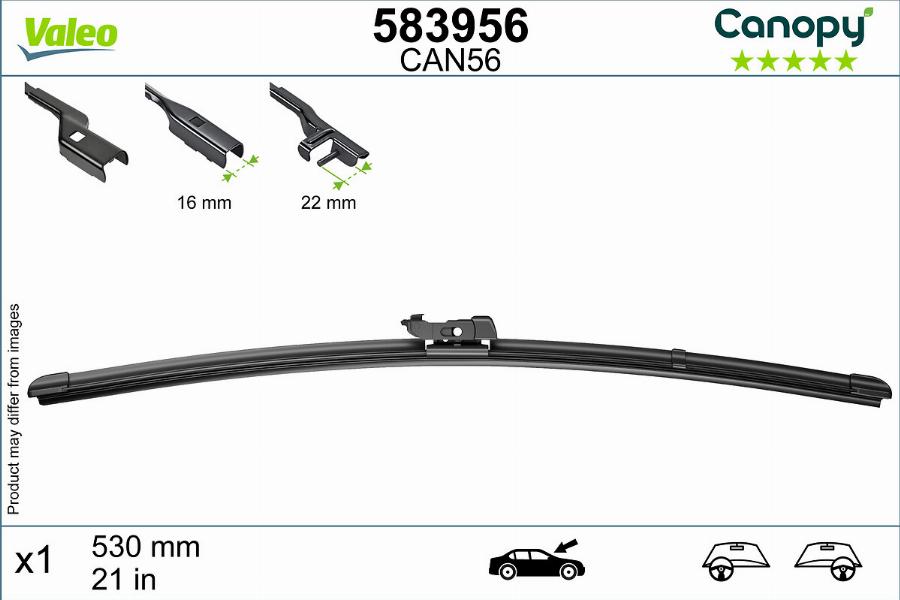 Valeo 583956 - Klaasipuhastaja kumm onlydrive.pro