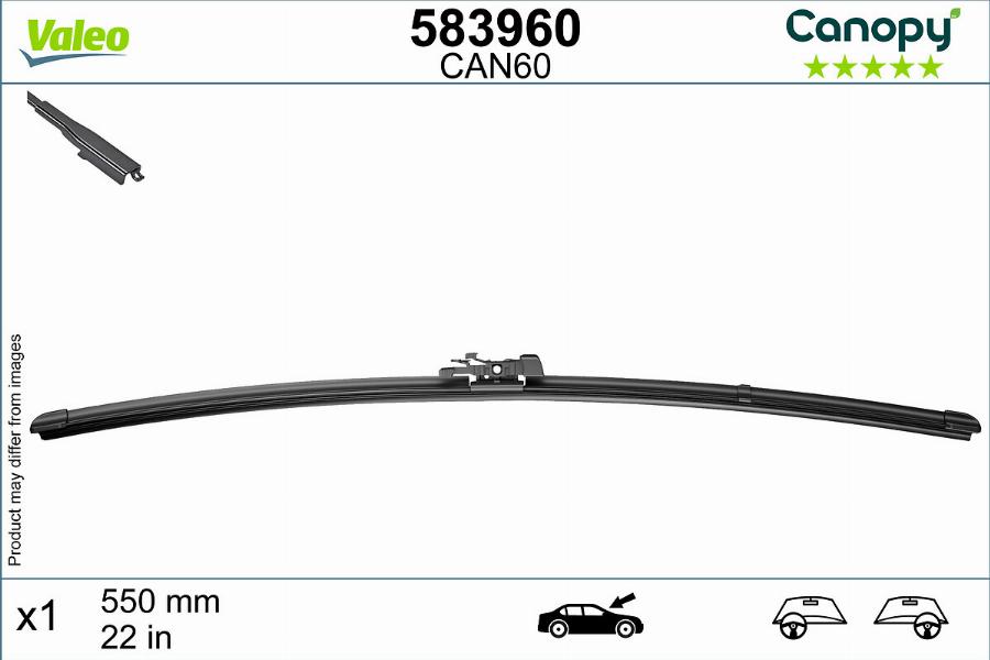 Valeo 583960 - Wiper Blade onlydrive.pro