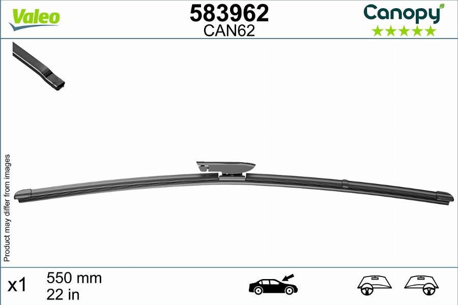 Valeo 583962 - Wiper Blade onlydrive.pro