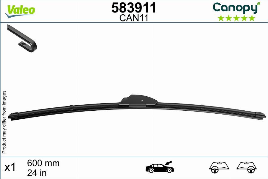 Valeo 583911 - Wiper Blade onlydrive.pro