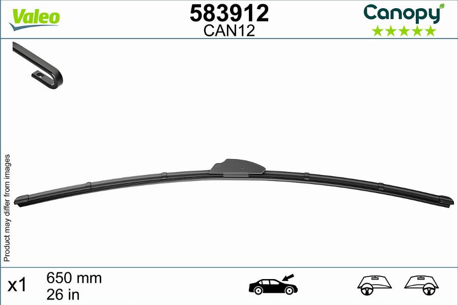 Valeo 583912 - Wiper Blade onlydrive.pro