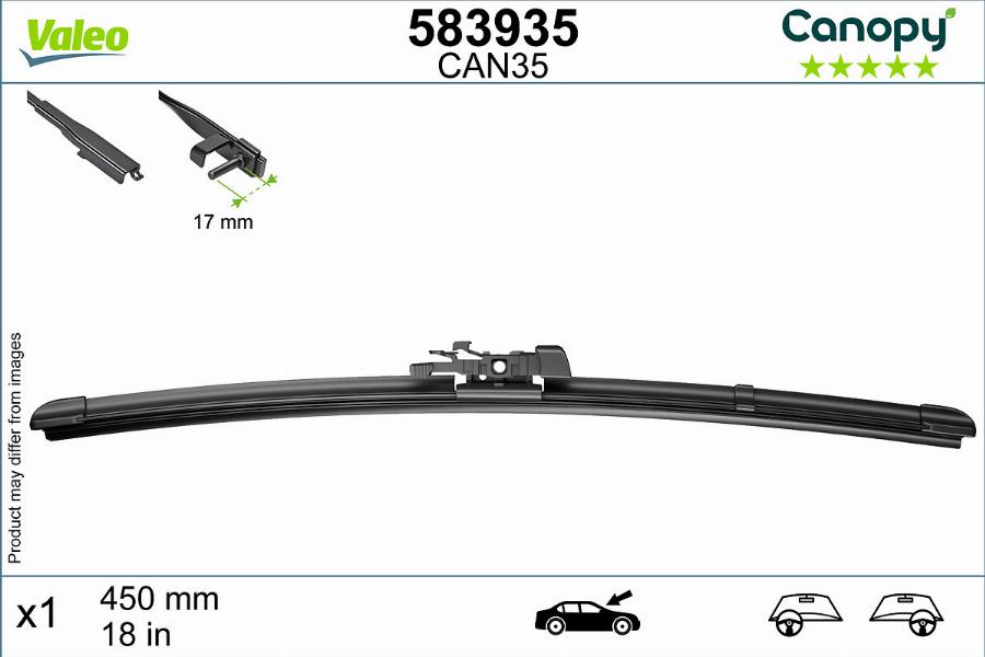 Valeo 583935 - Klaasipuhastaja kumm onlydrive.pro