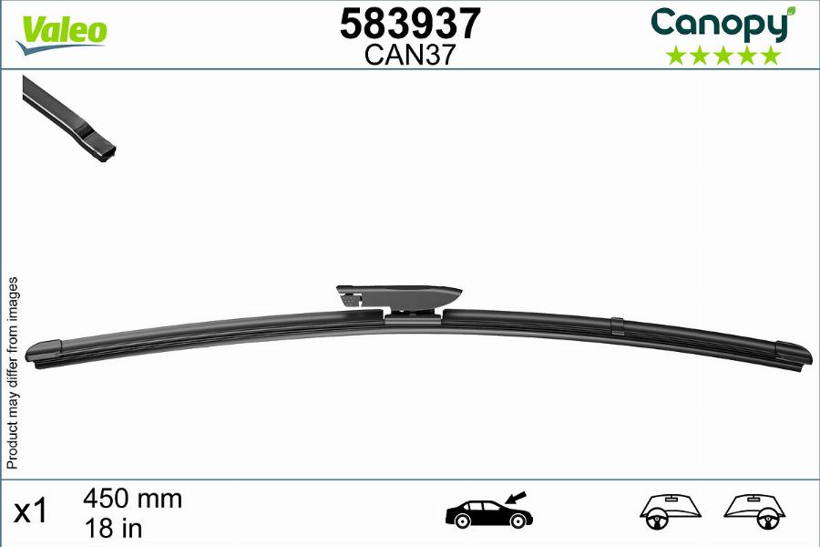 Valeo 583937 - Wiper Blade onlydrive.pro