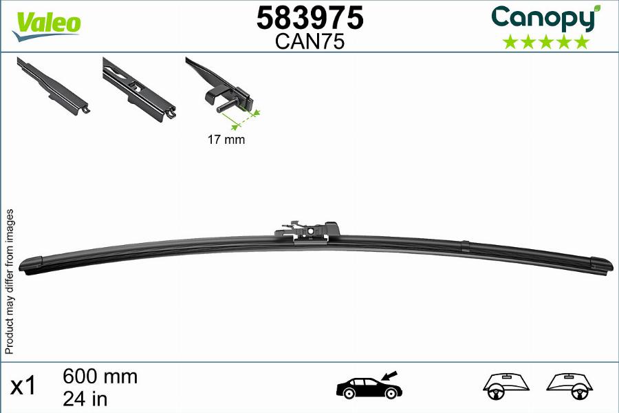 Valeo 583975 - Klaasipuhastaja kumm onlydrive.pro