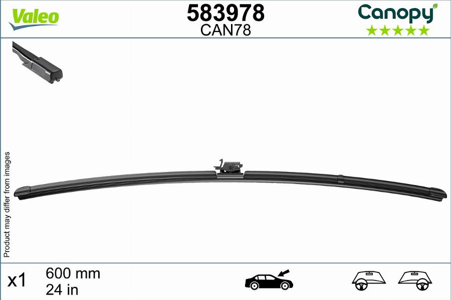 Valeo 583978 - Wiper Blade onlydrive.pro