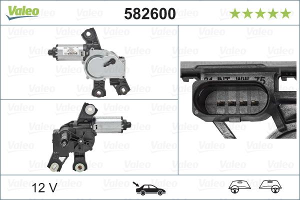 Valeo 582600 - Wiper Motor onlydrive.pro