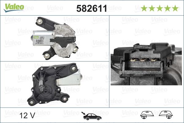 Valeo 582611 - Wiper Motor onlydrive.pro