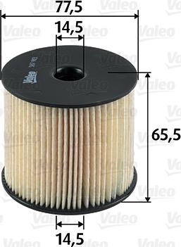 Valeo 587903 - Fuel filter onlydrive.pro