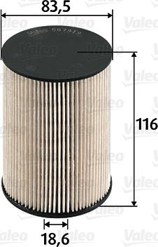 Valeo 587919 - Fuel filter onlydrive.pro