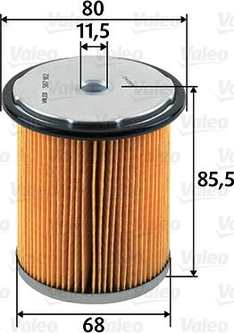 Valeo 587912 - Fuel filter onlydrive.pro
