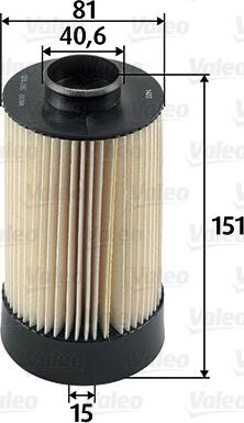 Valeo 587935 - Fuel filter onlydrive.pro