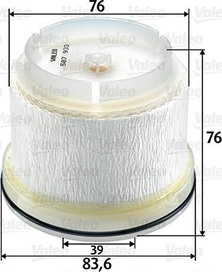 Valeo 587933 - Fuel filter onlydrive.pro