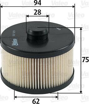 Valeo 587929 - Kütusefilter onlydrive.pro