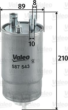 Valeo 587543 - Fuel filter onlydrive.pro