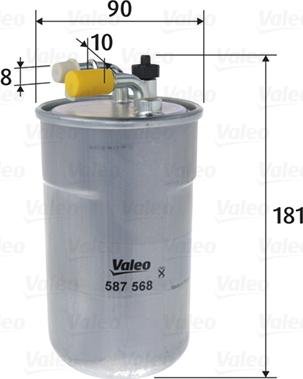 Valeo 587568 - Fuel filter onlydrive.pro
