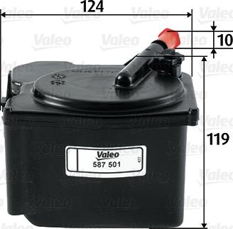 Valeo 587501 - Fuel filter onlydrive.pro