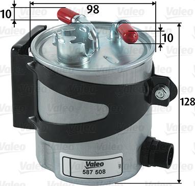 Valeo 587508 - Fuel filter onlydrive.pro