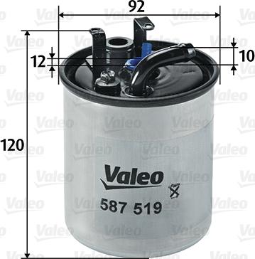 Valeo 587519 - Kütusefilter onlydrive.pro