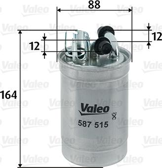 Valeo 587515 - Polttoainesuodatin onlydrive.pro