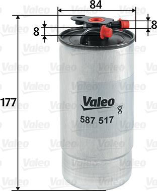 Valeo 587517 - Kütusefilter onlydrive.pro