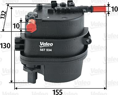 Valeo 587534 - Degvielas filtrs onlydrive.pro