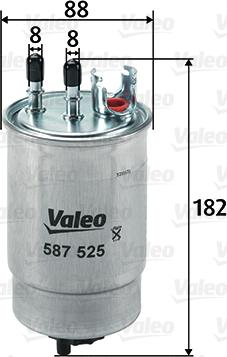 Valeo 587525 - Kütusefilter onlydrive.pro