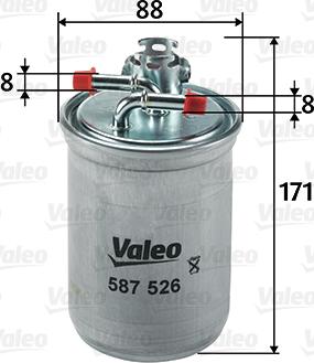Valeo 587526 - Fuel filter onlydrive.pro