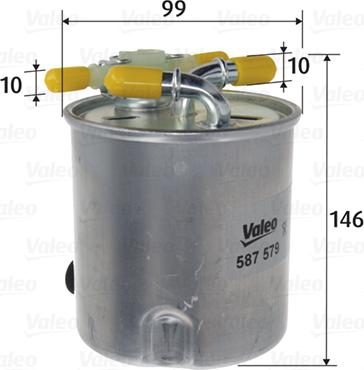 Valeo 587579 - Fuel filter onlydrive.pro