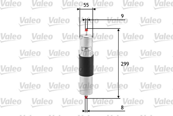 Valeo 587014 - Degvielas filtrs onlydrive.pro