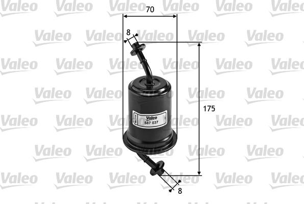 Valeo 587037 - Fuel filter onlydrive.pro