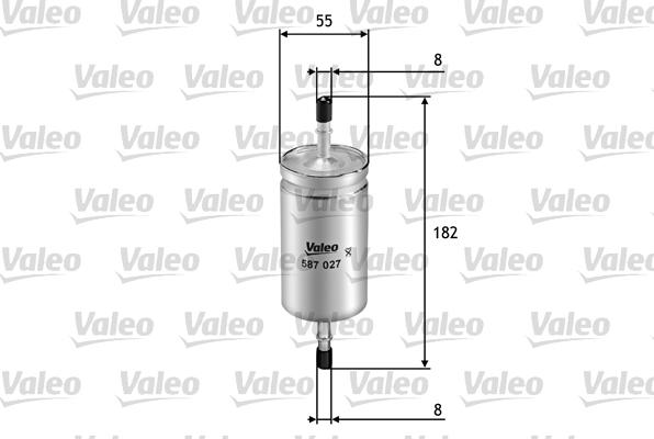 Valeo 587027 - Degvielas filtrs onlydrive.pro