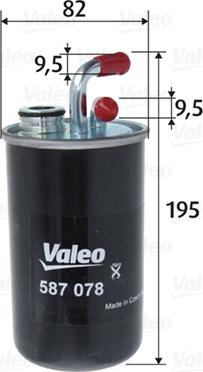 Valeo 587078 - Kütusefilter onlydrive.pro