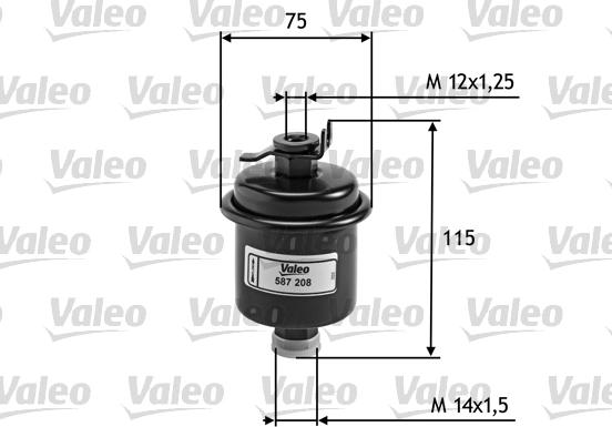 Valeo 587208 - Polttoainesuodatin onlydrive.pro