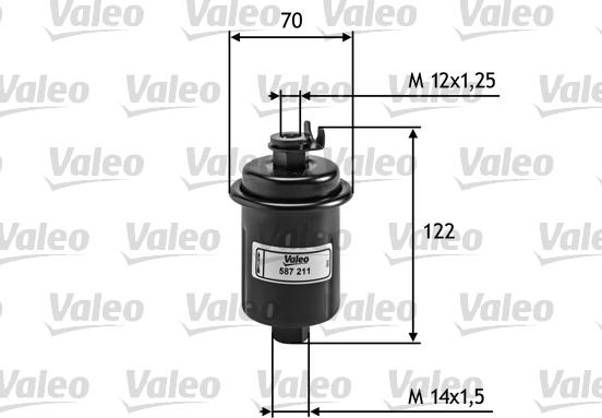 Valeo 587211 - Polttoainesuodatin onlydrive.pro