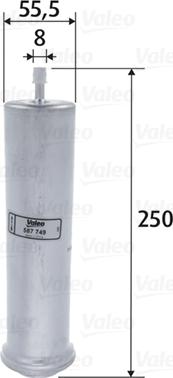 Valeo 587749 - Kütusefilter onlydrive.pro