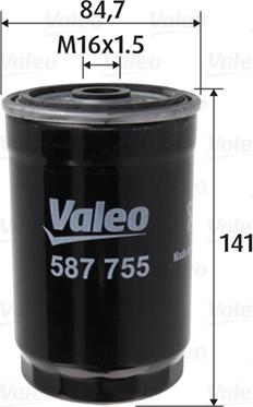 Valeo 587755 - Kütusefilter onlydrive.pro