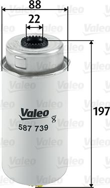 Valeo 587739 - Fuel filter onlydrive.pro