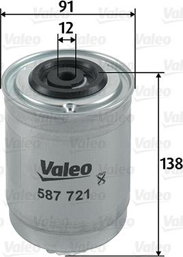 Valeo 587721 - Fuel filter onlydrive.pro
