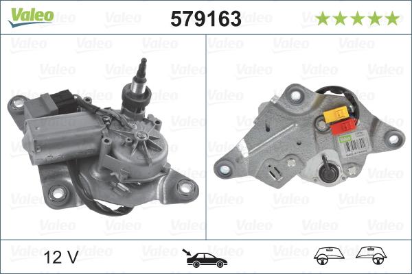 Valeo 579163 - Stikla tīrītāju motors onlydrive.pro