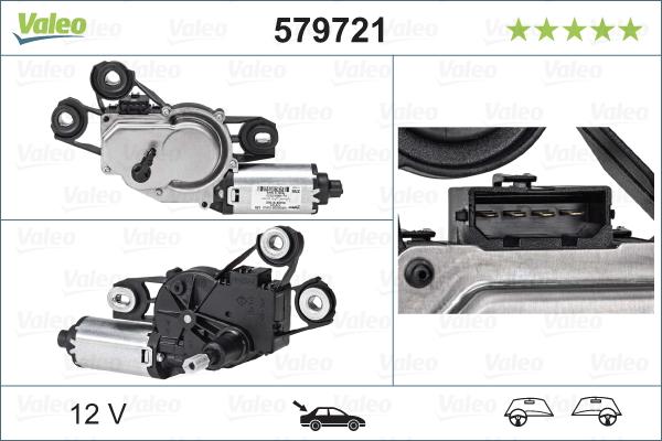 Valeo 579721 - Pyyhkijän moottori onlydrive.pro