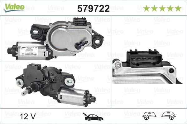 Valeo 579722 - Pyyhkijän moottori onlydrive.pro